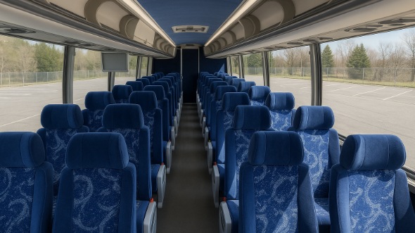 55 passenger charter bus interior evansville