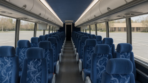 56 passenger charter bus interior evansville