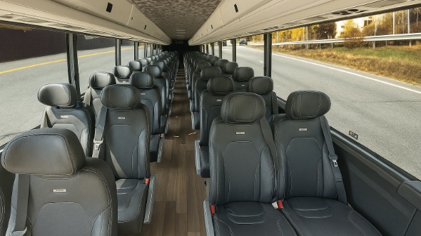 evansville 18 passenger minibus inside
