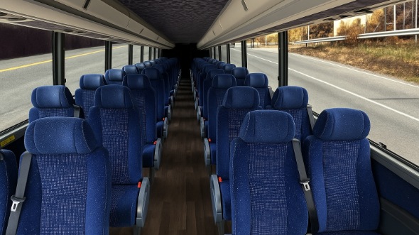 evansville 25 passenger minibus inside