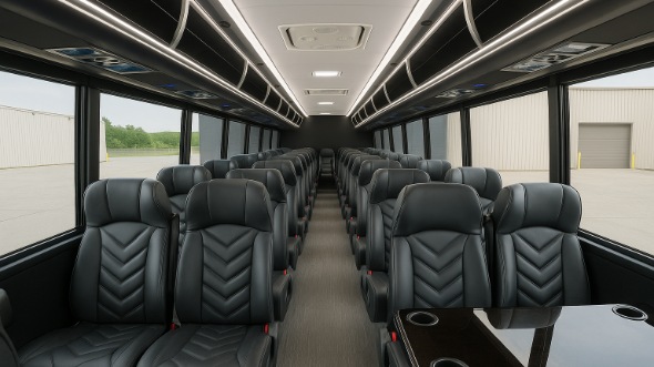 evansville 35 passenger minibus inside