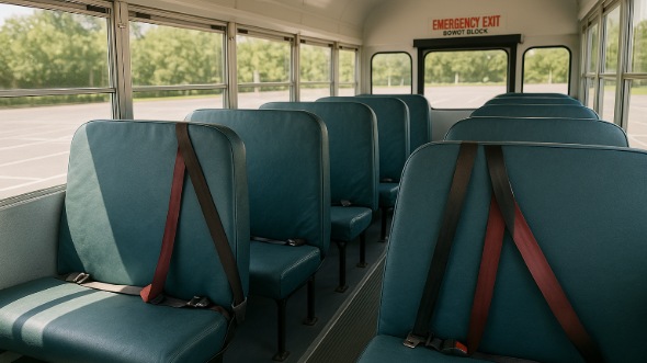 school bus rental interior evansville